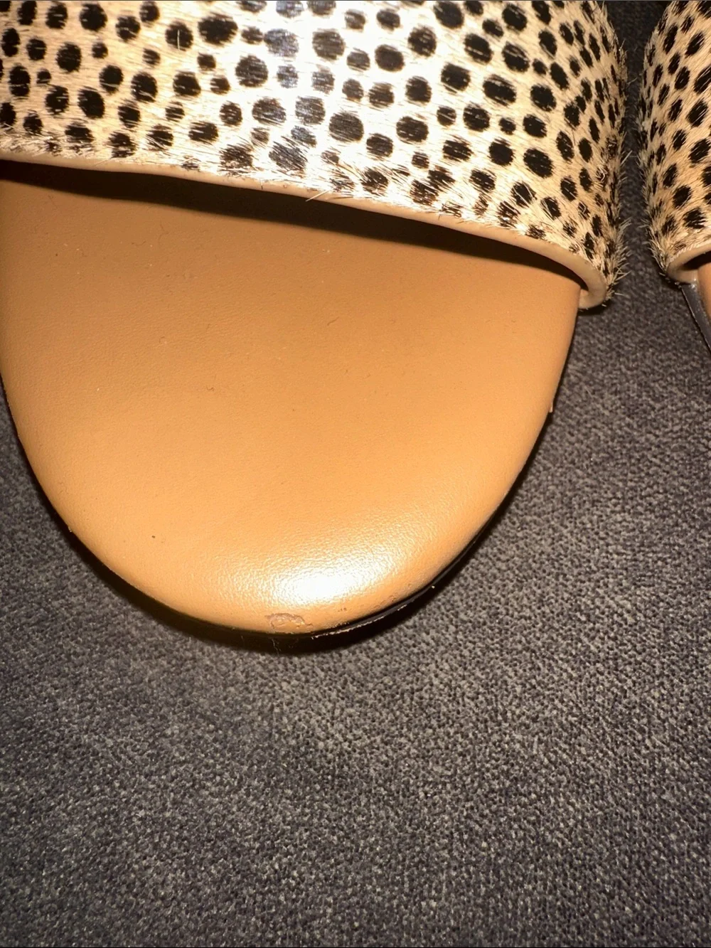 Animal Print J Crew Block Heel Sandal